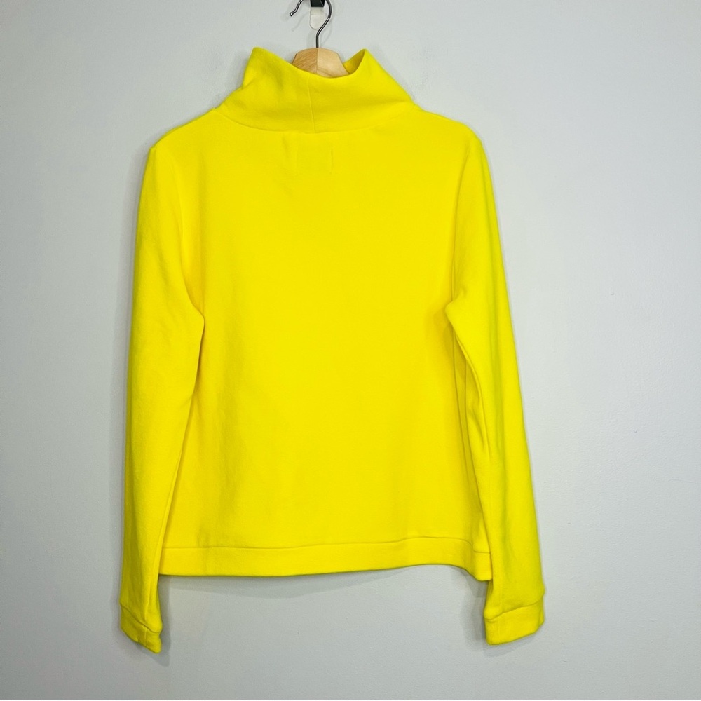 Tuckernuck Dudley Stephens Bright Yellow Cowl Neck Sweater size large and - Picture 7 of 8